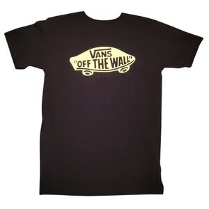 Vans "Off The Wall" Black Logo T-shirt Size Small